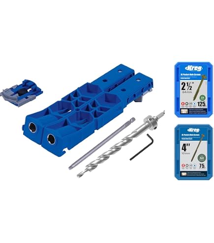グルーミー Kreg KPHJ920-V Pocket-Hole Jig XL with SML-C2X250-125 HD Pocket